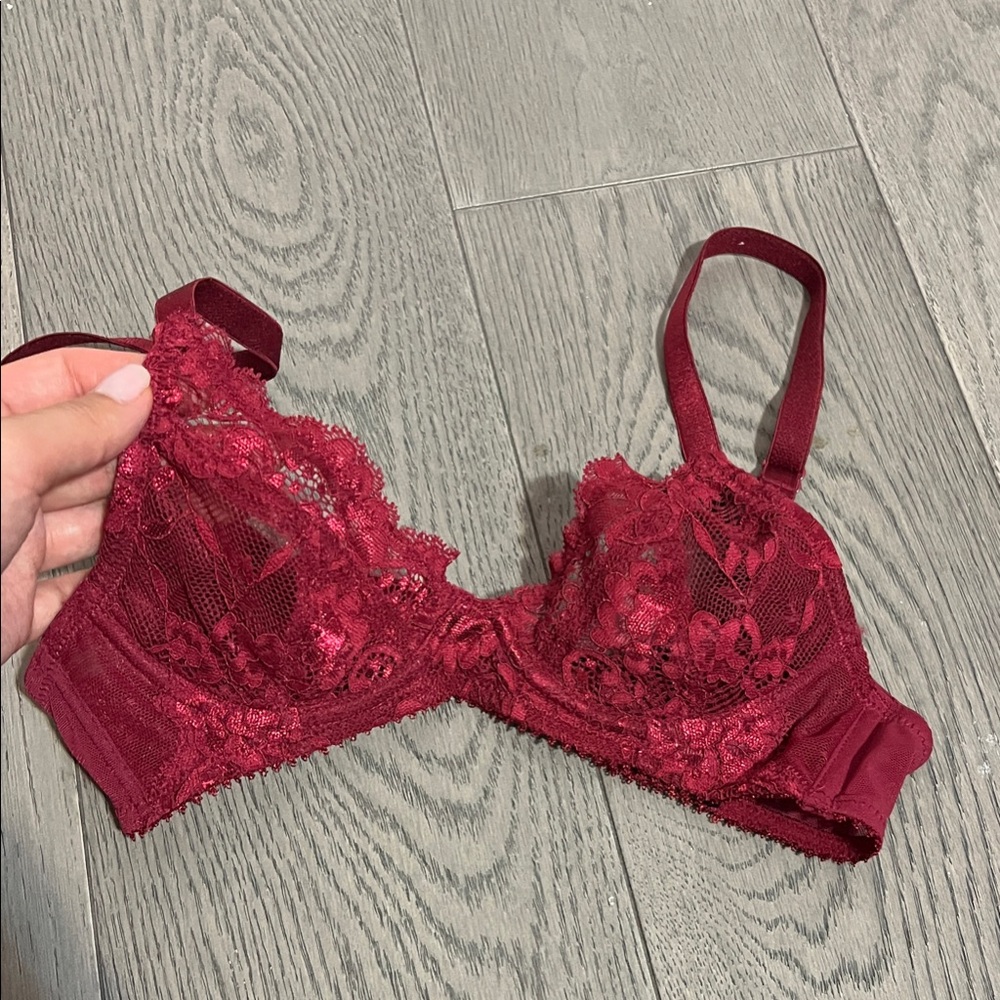 Red Lace Bra